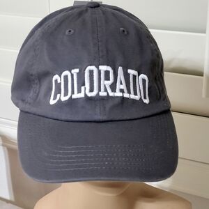 Colorado Embroidered Baseball Cap - Charcoal
